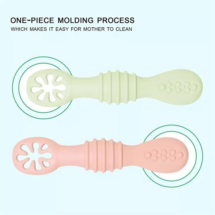 China Silicone First Feeding Spoon Set suppliers